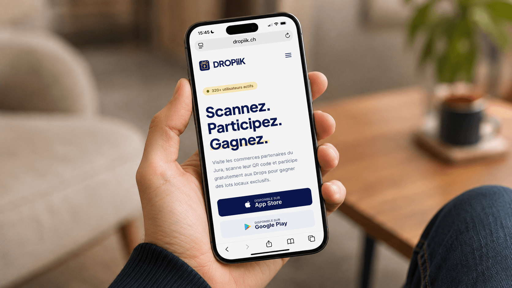 Dropiik, une application jurassienne pour booster le commerce local